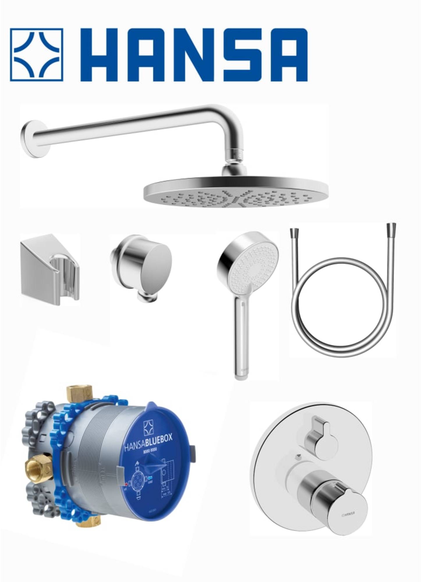 Duschset Komplett Mit Brausekopf, Handbrause & Mischer – Praktisches Komplett-Set Für Die Dusche